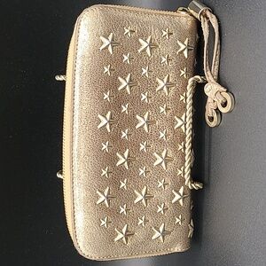 Jimmy Choo - Filipa Star studded zippy long leather wallet